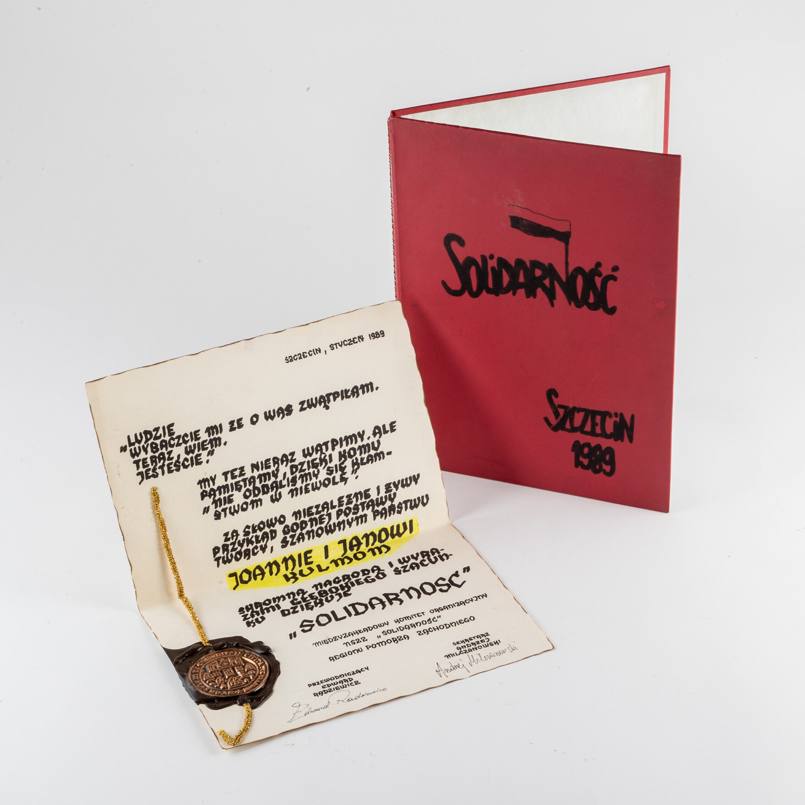 dyplom Solidarniści